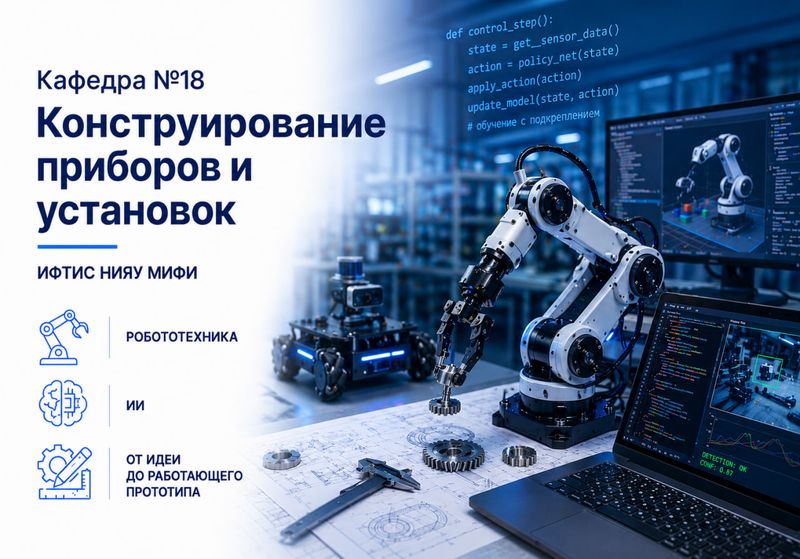 Кафедра №18 <br> «Конструирования приборов и установок» image